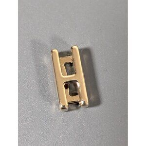 Keep Collective Letter H Gold Tone Slide Charm NEW